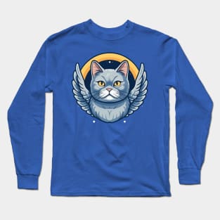 British Shorthair Angel Long Sleeve T-Shirt